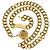 Chanel Vintage Coco Mark Münz-Kettengürtel Golden