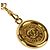 Chanel Vintage Coco Mark Münz-Kettengürtel Golden - Ansicht 9