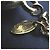 Portachiavi circolare matelassé Chanel Coco Mark D'oro - vista 6