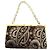 Céline Borsa a Spalla Celine Triomphe Gamaguchi con Catena in Tela Pelle Ricamo Oro Borsa Triomphe Dorata Multicolore