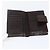 Portafoglio compatto in tela Zucca FENDI Nero Marrone Argento Auth 158172 - vista 8