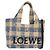 Borsa LOEWE Raffia 2way Azzurro Chiaro Argento Auth 158951SAV Blu chiaro