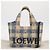 Borsa LOEWE Raffia 2way Azzurro Chiaro Argento Auth 158951SAV Blu chiaro - vista 12