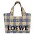 Borsa LOEWE Raffia 2way Azzurro Chiaro Argento Auth 158951SAV Blu chiaro - vista 13