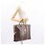 Céline Borsa da lavoro in tela Macadam CELINE PVC marrone oro Auth bs31835 D'oro - vista 21
