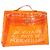 Hermès HERMES Borsa a Mano Kelly in Vinile Arancione Auth 158158