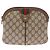 Gucci Borsa GG Supreme Web Sherry Line in PVC beige e oro 68 02 047 Auth ka1073 D'oro - vista 2