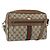 Borsa Sherry Line GG Supreme Web di GUCCI in PVC beige e oro 68 02 005 Auth 158512 D'oro