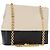 Borsa a spalla a catena Salvatore Ferragamo in pelle bianca nera oro Auth bs31765 Nero Bianco D'oro