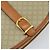 Céline Borsa a Spalla in Tela Macadam CELINE PVC Beige Oro Auth 157310 D'oro - vista 17