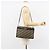 Borsa a Spalla in Tela Trotter Christian Dior Blu Navy Oro Auth BA9130 D'oro - vista 20
