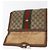 GUCCI GG Supreme Web Sherry Line Clutch Bag PVC Beige Oro 89 01 006 Auth BA9104 - vista 14