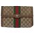 GUCCI GG Supreme Web Sherry Line Clutch Bag PVC Beige Oro 89 01 006 Auth BA9104 - vista 2