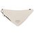 PRADA Borsa Clutch in Pelle Argento Bianca Auth 159445V Bianco - vista 2