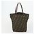 Conjunto de 2 bolsas de mão em lona Zucca FENDI Preto Marrom Auth ar13914 - vista 10