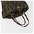 Conjunto de 2 bolsas de mão em lona Zucca FENDI Preto Marrom Auth ar13914 - vista 13