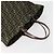 Conjunto de 2 bolsas de mão em lona Zucca FENDI Preto Marrom Auth ar13914 - vista 5