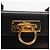 Borsa a mano in pelle Gancini 2 in 1 nera e oro Salvatore Ferragamo Auth ka1065 Nero D'oro - vista 16