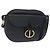 Borsa a Spalla Christian Dior in Pelle Blu Navy Oro Auth ka1151 D'oro