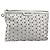 Borsa a mano in pelle con borchie Jimmy Choo Argento Auth 160738