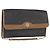 Borsa a spalla in tela a nido d'ape Christian Dior con catena in PVC nero e oro Auth bs32105