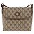 Gucci Borsa a Spalla GG Supreme PVC Beige Oro 007 115 6087 Auth ka1027 D'oro - vista 2