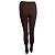 Autre Marque Eterne, Legging com perna canelada em marrom - vista 3