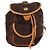MCM Zaino Vicetos Logogram in nylon marrone e oro Auth 158482 D'oro - vista 2