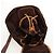 MCM Zaino Vicetos Logogram in nylon marrone e oro Auth 158482 D'oro - vista 20