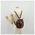 MCM Zaino Vicetos Logogram in nylon marrone e oro Auth 158482 D'oro - vista 27