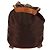 MCM Zaino Vicetos Logogram in nylon marrone e oro Auth 158482 D'oro - vista 3