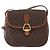 Céline Bolsa de Ombro em Lona Macadam CELINE em Couro PVC Marrom Dourado Auth BA9074 - vista 13
