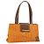 Bulgari Borsa Tote BVLGARI in nylon e pelle arancione dorato Auth bs32037 D'oro