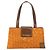 Bulgari Borsa Tote BVLGARI in nylon e pelle arancione dorato Auth bs32037 D'oro - vista 13