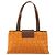 Bulgari Borsa Tote BVLGARI in nylon e pelle arancione dorato Auth bs32037 D'oro - vista 2