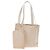 Bulgari Borsa Tote BVLGARI Logo Mania in tela e pelle beige argento Auth 158698