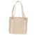 Bulgari Borsa Tote BVLGARI Logo Mania in tela e pelle beige argento Auth 158698 - vista 13