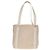 Bulgari Borsa Tote BVLGARI Logo Mania in tela e pelle beige argento Auth 158698 - vista 2