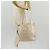 Bulgari Borsa Tote BVLGARI Logo Mania in tela e pelle beige argento Auth 158698 - vista 28