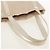 Bulgari Borsa Tote BVLGARI Logo Mania in tela e pelle beige argento Auth 158698 - vista 7
