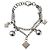 Bracciale vintage DOLCE & GABBANA catena doppia dadi e sfere Argento