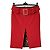 Dolce & Gabbana FALDA MIDI DOLCE&GABBANA EN CREP DE LANA CON ABERTURA CENTRAL. Roja
