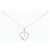 Autre Marque Collar de Corazón de Diamantes Au750 Plata