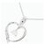 Autre Marque Collar de Corazón de Diamantes Au750 Plata - vista 3