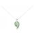 Autre Marque Collar de granate verde hoja en Au750