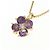 Autre Marque Collier Améthyste et Diamant Au750 Violet - vue 3