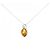 Autre Marque Platin Citrin Diamant Halskette Silber