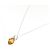 Autre Marque Platin Citrin Diamant Halskette Silber - Ansicht 2