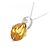 Autre Marque Platin Citrin Diamant Halskette Silber - Ansicht 3