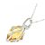 Autre Marque Platin Citrin Diamant Halskette Silber - Ansicht 4